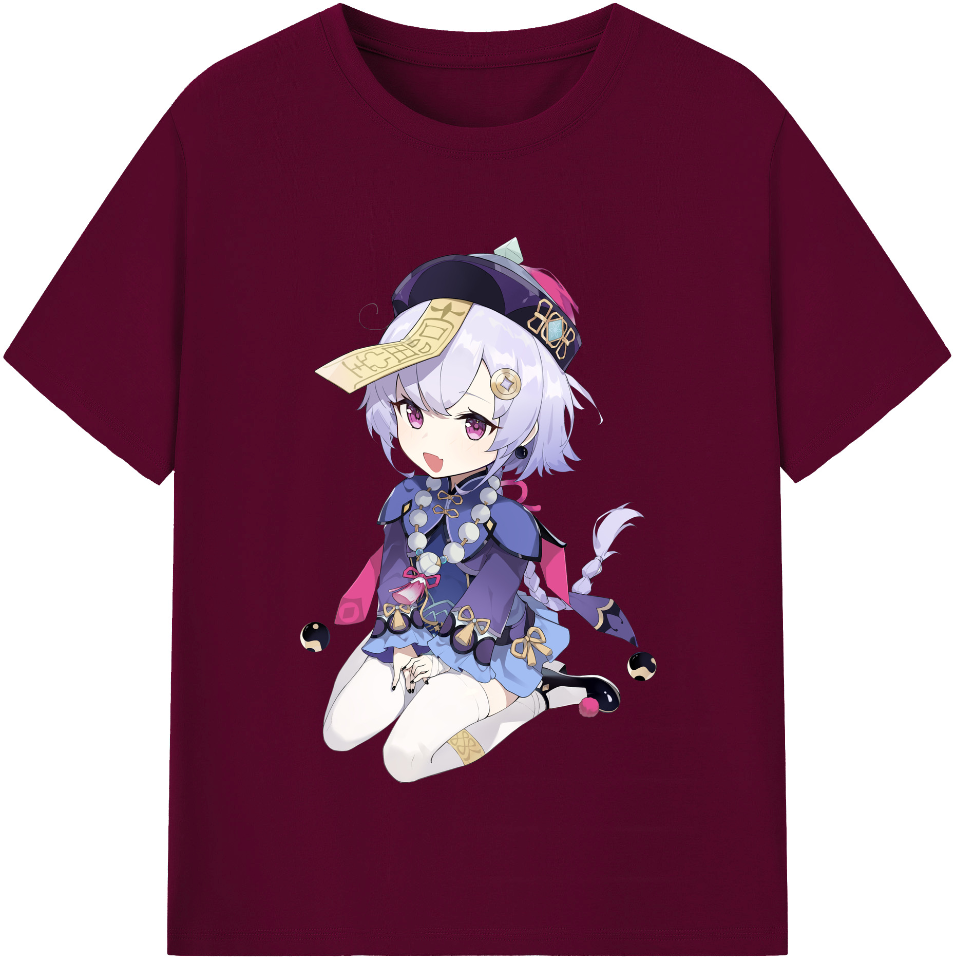 げんし神 七七 なな  genshin Nana レディースカジュアルプリントTシャツ（綿100％）